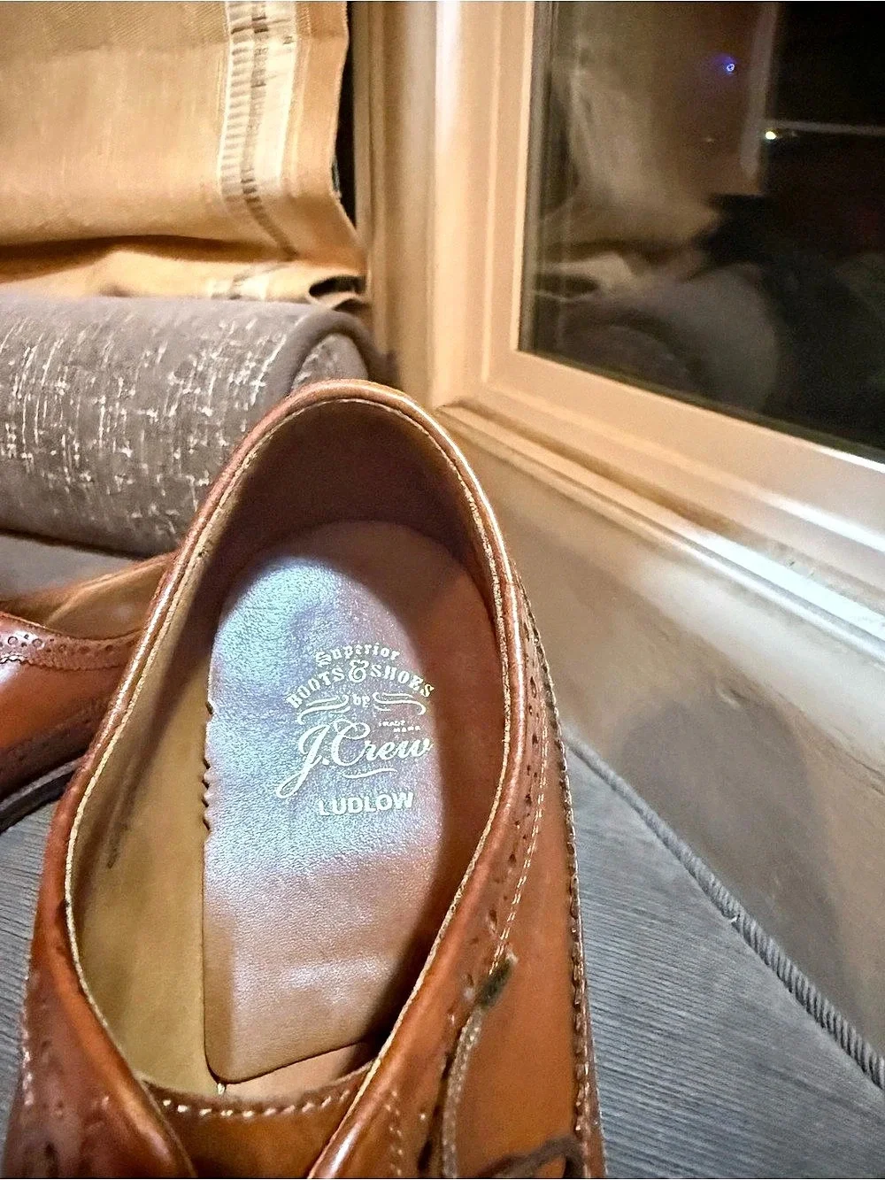 J.Crew J.Crew Ludlow Wingtip Brogues Brown Leather Oxfords